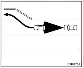 When driving on the freeway at a set speed and approaching a slower traveling vehicle ahead, the ICC will adjust the speed to maintain the distance, selected by the driver, from the vehicle ahead. If the vehicle ahead changes lanes or exits the freeway, the ICC system will accelerate and maintain the speed up to the set speed.