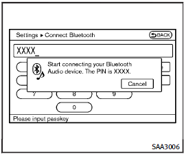 5. The standby message screen will appear.