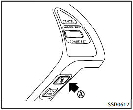 How to change the set distance to the vehicle ahead