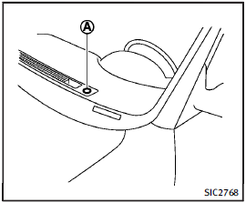 The sunload sensor A on the instrument panel helps maintain a constant temperature.