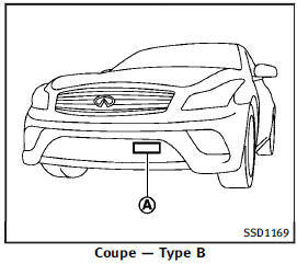 The sensor for the ICC system A is located below the front bumper.