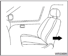 1. If you must install a booster seat in the front seat, move the seat to the rearmost position.