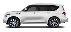 Child safety rear door lock  - Doors - Pre-driving checks and adjustments - Infiniti QX Owners Manual - Infiniti QX